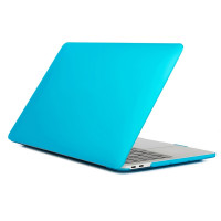 Чехол MacBook Pro 14.2 модель A2442 / A2779 / A2918 / A2992 (2021-2023гг.) матовый (голубой) 4095