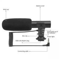 SHOOT Стереомикрофон 3.5mm модель MIC-05 для видеокамеры (3720) - SHOOT Стереомикрофон 3.5mm модель MIC-05 для видеокамеры (3720)