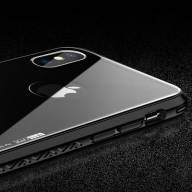 CAFELE Чехол со стеклянной крышкой для iPhone X / XS (чёрный) 4487 - CAFELE Чехол со стеклянной крышкой для iPhone X / XS (чёрный) 4487