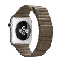 Ремешок Apple Watch 42mm / 44mm кожа шагрень (коричневый) 2006