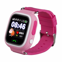 Loves Детские часы для контроля ребёнка модель Q90 версия GPS (розовый) 8565
