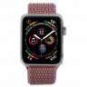 Ремешок Apple Watch Ultra 49mm / 45mm / 44mm / 42mm нейлон на липучке (тёмно-розовый) 5501 - Ремешок Apple Watch Ultra 49mm / 45mm / 44mm / 42mm нейлон на липучке (тёмно-розовый) 5501