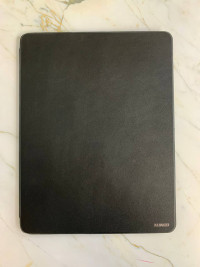 XUNOD Чехол для iPad Pro 12.9 (2018) книжка кожаный на клейкой ленте (чёрный) 9113