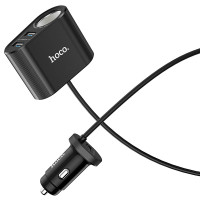 HOCO АЗУ Z35A 3 порта USB 24W 3.1A LED Quick Charge (чёрный) 9121