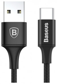 BASEUS USB кабель Type-C X35 3A 25см (чёрный) 9647