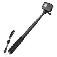 ACTION PRO Монопод алюминиевый замковой для экшн камер Selfie Stick длина 39см-103см (1234B)