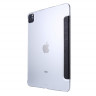 Чехол для iPad Air 4 10.9 (2020) Smart Case серии Silk PU + PC прозрачная крышка (чёрный) 1766 - Чехол для iPad Air 4 10.9 (2020) Smart Case серии Silk PU + PC прозрачная крышка (чёрный) 1766