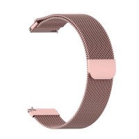 Ремешок металлический 22mm для умных часов "Миланская петля на магните" (розовый) 27814