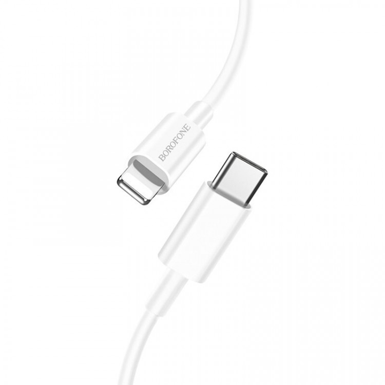 BOROFONE USB кабель Type-C на 8-pin модель BX36 18W 1 метр (белый) 8752