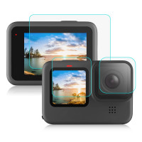 PULUZ Набор защитных стёкл для экшн камеры GoPro Hero 9 / GoPro Hero 10 (PU507)