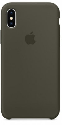 Чехол Silicone Case iPhone XR (тёмно-оливковый) 8029