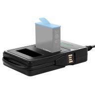 ЗУ док-станция для зарядки 2х аккумуляторов на GoPro Hero 9 (LCD экран + встроенный USB) 1049B - ЗУ док-станция для зарядки 2х аккумуляторов на GoPro Hero 9 (LCD экран + встроенный USB) 1049B