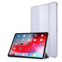 Чехол для iPad Air 4 10.9 (2020) Smart Case серии Silk + PC прозрачная крышка (серебро) 1766