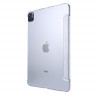 Чехол для iPad Air 4 10.9 (2020) Smart Case серии Silk + PC прозрачная крышка (серебро) 1766 - Чехол для iPad Air 4 10.9 (2020) Smart Case серии Silk + PC прозрачная крышка (серебро) 1766