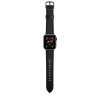 Ремешок Apple Watch 42mm / 44mm / 45mm / Ultra 49mm кожаный на пряжке (чёрный) 8467 - Ремешок Apple Watch 42mm / 44mm / 45mm / Ultra 49mm кожаный на пряжке (чёрный) 8467