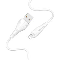 BOROFONE USB кабель lightning 8-pin BX18 2.4A, 2 метра (белый) 1729