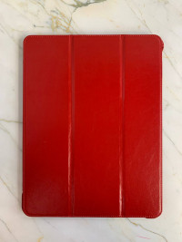 ICARER Чехол для iPad Pro 12.9 (2018) книжка кожаный (красный) 9115