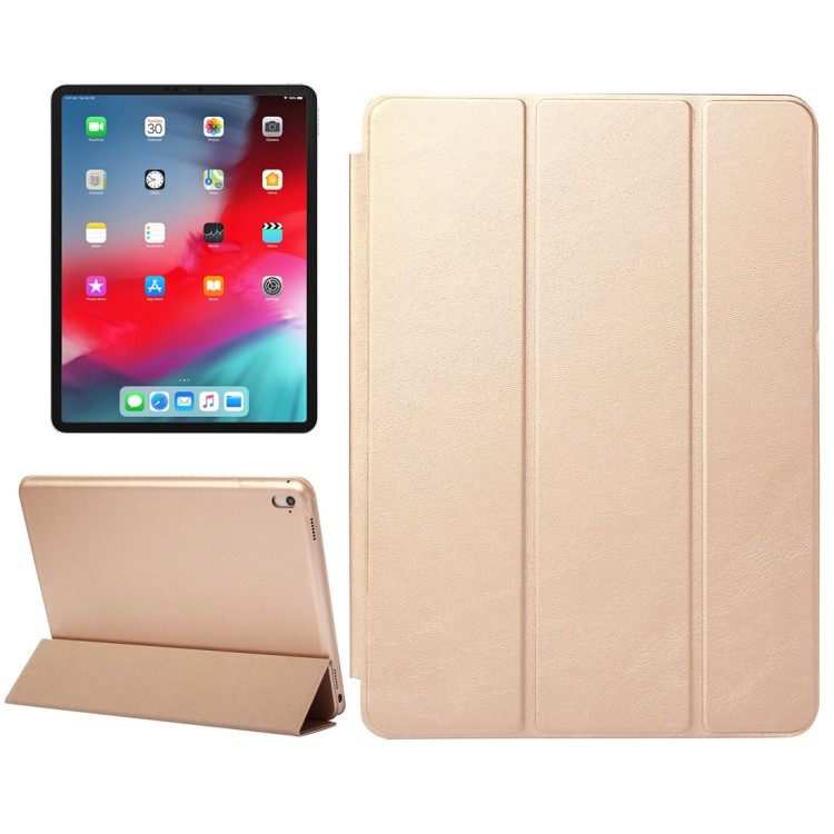 Чехол для iPad Pro 12.9 (2018) Smart Case серии Apple кожаный (золото) 0045