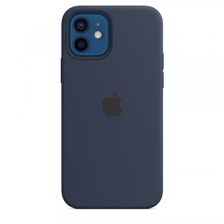 Чехол Silicone Case iPhone 12 mini (тёмно-синий) 3736
