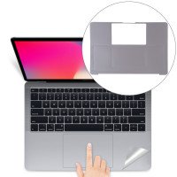 Антивандальная плёнка корпус клавиатуры MacBook Pro 13 БЕЗ Touch Bar (2016-2020) серый космос (5280)