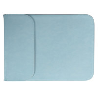 БРОНЬКА Чехол-конверт для MacBook 15" вертикальный PU кожа серии Envelope (голубой) 6921
