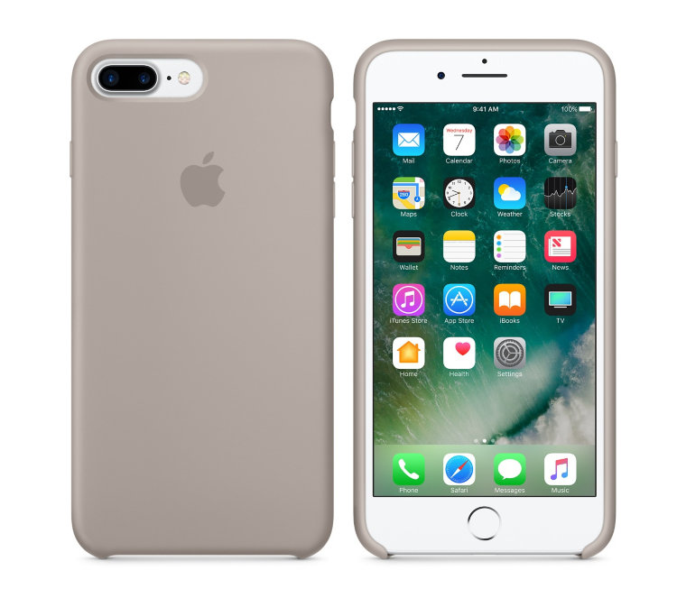 Чехол Silicone Case iPhone 7 Plus / 8 Plus (серый) 06714