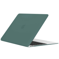Чехол MacBook Air 11 (A1370 / A1465) матовый пластик (тёмно-зелёный) 3922