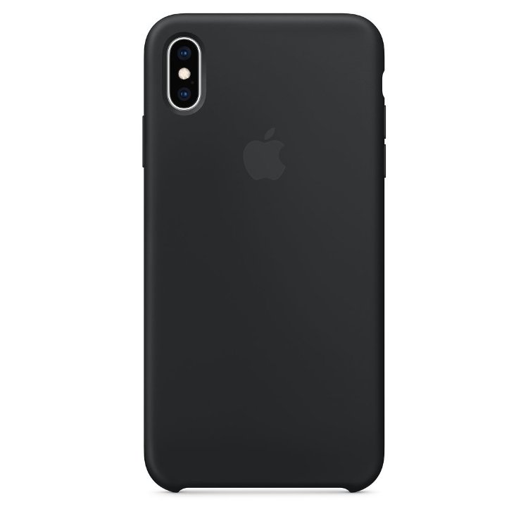 Чехол Silicone Case iPhone XS Max (чёрный)