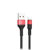 HOCO USB кабель X26 Type-C 2A 1 метр (чёрно-красный) 2068