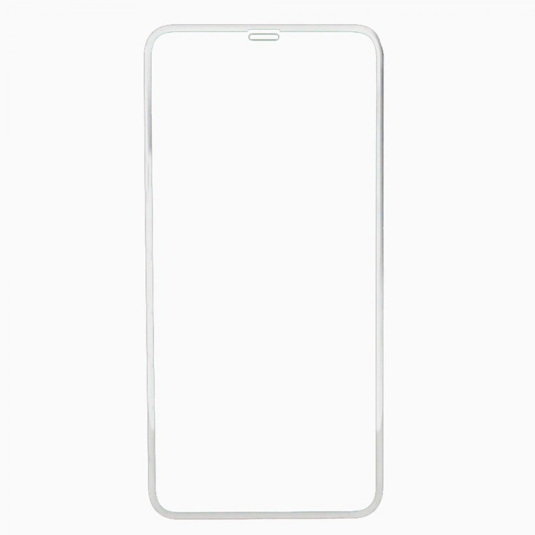 Стекло для iPhone 6 Plus / 6S Plus противоударное 3D с силиконовым краем (белый) 2336