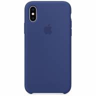 Чехол Silicone case iPhone X / XS (синий) 5887 - Чехол Silicone case iPhone X / XS (синий) 5887
