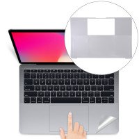 Антивандальная плёнка корпус клавиатуры MacBook Pro 13 БЕЗ Touch Bar (2016-2020) серебро (5280)