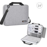 HAWEEL Cумка + плечо для MacBook Pro / Air 14" модель HWL2168 (серый) 1352