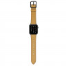 Ремешок Apple Watch 42mm / 44mm / 45mm / Ultra 49mm кожаный на пряжке (песочный) 8467 - Ремешок Apple Watch 42mm / 44mm / 45mm / Ultra 49mm кожаный на пряжке (песочный) 8467