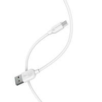 BOROFONE USB кабель micro BX14 2.4A, 2 метра (белый) 9181