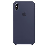Чехол Silicone Case iPhone XS Max (тёмно-синий) 7800