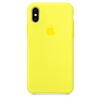 Чехол Silicone Case iPhone X / XS (лимон) 0342