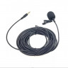 Петличный микрофон AUX 3.5mm с металлической прищепкой для телефона (длина 10м) (9025) - Петличный микрофон AUX 3.5mm с металлической прищепкой для телефона (длина 10м) (9025)