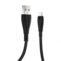 BOROFONE USB кабель micro BX38 2.4A, 1 метр (чёрный) 6008