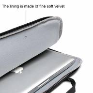 POFOKO Папка-сумка для MacBook Air / Pro 13&quot; модель A300 Business Casual Polyester (светло-серый) 2664 - POFOKO Папка-сумка для MacBook Air / Pro 13" модель A300 Business Casual Polyester (светло-серый) 2664