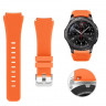 Ремешок силиконовый &quot;3D Полоски&quot; для Умных часов, 22mm (ярко-оранжевый) 9011 - Ремешок силиконовый "3D Полоски" для Умных часов, 22mm (ярко-оранжевый) 9011