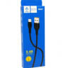 DENMEN USB кабель Type-C D06T 2.4A, длина 1 метр (чёрный) 8088 - DENMEN USB кабель Type-C D06T 2.4A, длина 1 метр (чёрный) 8088