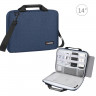 HAWEEL Cумка + плечо для MacBook Pro / Air 14&quot; модель HWL2168 (синий) 1352 - HAWEEL Cумка + плечо для MacBook Pro / Air 14" модель HWL2168 (синий) 1352