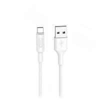 HOCO USB кабель X25 Type-C 3A, длина: 1 метр (белый) 0145