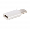 Переходник Micro USB на Type-C пластик (белый) 4285 - Переходник Micro USB на Type-C пластик (белый) 4285