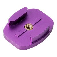 ACTION PRO Алюминиевая плоская пластина с отверстием 1/4 (фиолетовый) 4104