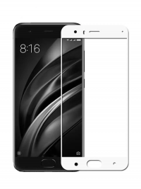 Стекло противоударное на экран для Xiaomi Mi 6 (белый) 33032