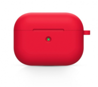 Силиконовый чехол кейс для наушников AirPods 3 модель Silicone Case (красный) 44774