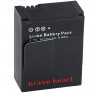 BRAVE HEART АКБ сменный аккумулятор AHDBT-301/302 для GoPro Hero 3 / 3+ (3.7V 1600mAh 5.9Wh Li-ion) 52465 - BRAVE HEART АКБ сменный аккумулятор AHDBT-301/302 для GoPro Hero 3 / 3+ (3.7V 1600mAh 5.9Wh Li-ion) 52465