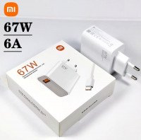 MI Блок питания 1 порт USB 67W + USB кабель Type-C, 1 метр (белый) 6551